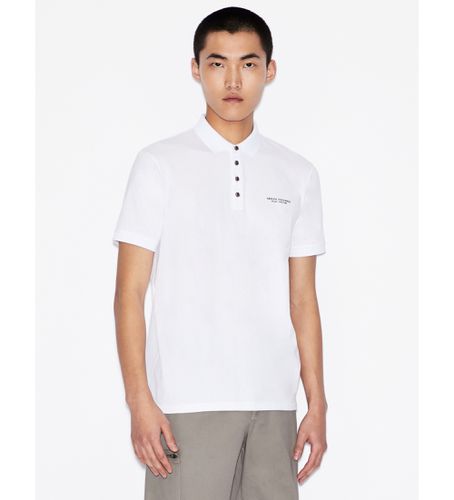 NZF80Z8H4Z1100 Polo Logo (L), Casuel, Coton, Manche courte - Armani Exchange - Modalova