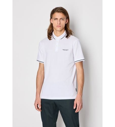 NZFFMZJ5DZ1100 Polo à détails blancs (XL), Casuel, Coton, Manche courte - Armani Exchange - Modalova