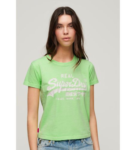 W1011410A Tee-shirt graphique slim fit fluo avec imprimé fluo (S), Casuel, Coton, Manche courte - Superdry - Modalova