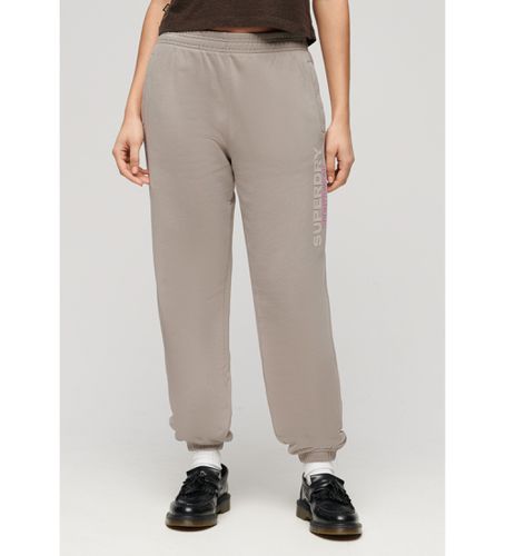 W7011020A Pantalon de jogging coupe boyfriend Sportswear marron (S), Casuel, Coton - Superdry - Modalova