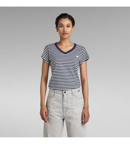 D21314-D244-8099 Eyben Stripe T-shirt (XXS), Casuel, Manche courte, Le coton biologique, Durable, Marine - G-Star - Modalova