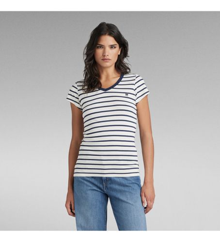 D21314-D244-8096 Eyben Stripe T-shirt (XXS), Casuel, Manche courte, Le coton biologique, Durable, Marine - G-Star - Modalova