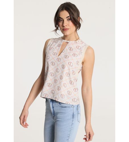 Top fluide cassé à imprimé (XS), Casuel, Polyester, Sans manches / bretelles - Victorio & Lucchino, V&L - Modalova