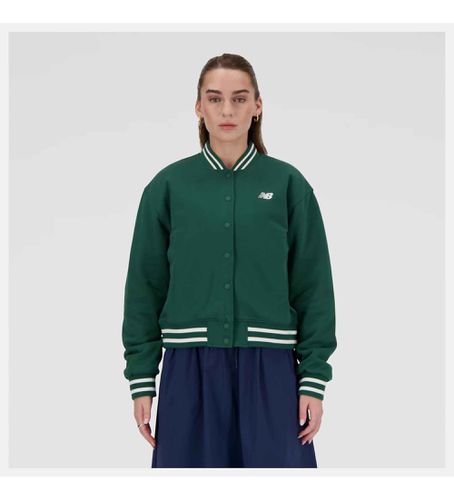 WJ41509 Sportswear Greatest Hits varsity jacket (S), Casuel, Vert, Coton - New Balance - Modalova