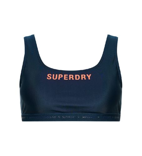 W3010295A Top stretch avec micrologo Code (8 UK = XS), Sport, Polister recyclé, Durable, Marine - Superdry - Modalova