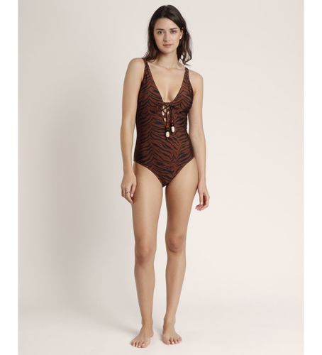 Savage Me maillot de bain dos nu marron (38=S), Beachwear, Polyamide - Admas - Modalova