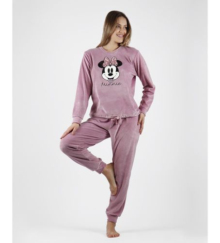 Pyjama Velours Minnie Fleur lilas (XL), Homewear, Violet, Coton, Manche longue - Disney - Modalova