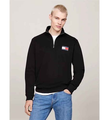 DM0DM20592 Sweat demi-zip avec logo (L), Casuel, Le coton biologique, Durable - Tommy Jeans - Modalova