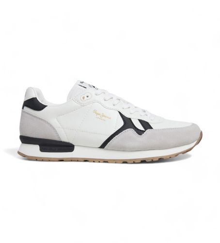 PMS40020 Brit Supra Leather Sneakers (41), Cuir, Blanc, Plat, Lacets, Casuel - Pepe Jeans - Modalova