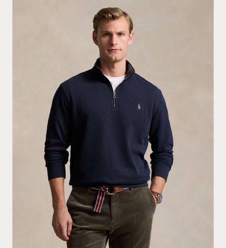 Pull zip (L), Casuel, Coton, Manche longue, Marine - Polo Ralph Lauren - Modalova