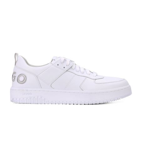 Kilian Leather Sneakers (41), Blanc, Plat, Lacets, Casuel - HUGO - Modalova