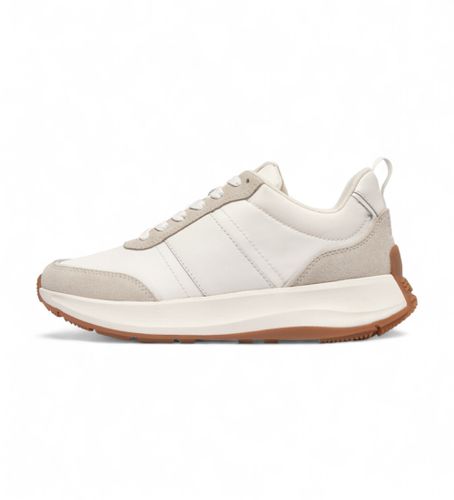 IK8-646 F-Mode Flow Leather Sneakers (36), Cuir, Blanc, 1 à 3 cm, Lacets, Casuel - Fitflop - Modalova