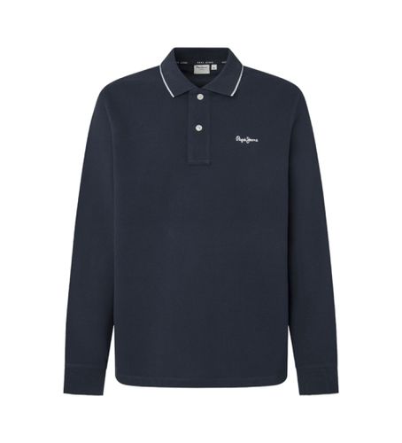 PM542102 Polo Hans (S), Casuel, Coton, Manche longue, Marine - Pepe Jeans - Modalova