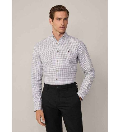 HM3010050 Chemise en tattersal brossé (L), Casuel, Coton, Manche longue - Hackett London - Modalova