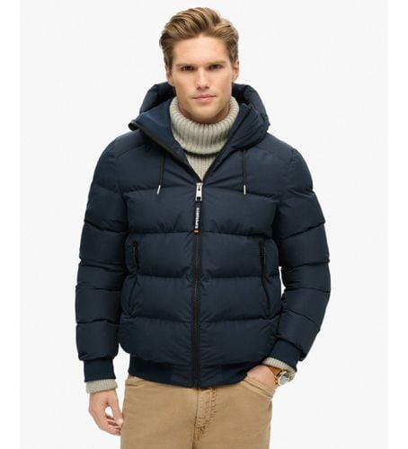 M5011904A Bomber Sports Puffer (XXL), Casuel, Polister recyclé, Marine - Superdry - Modalova