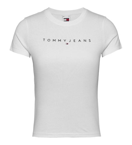 DW0DW18398 Slim linear Tee (XS), Casuel, Coton, Manche courte - Tommy Jeans - Modalova