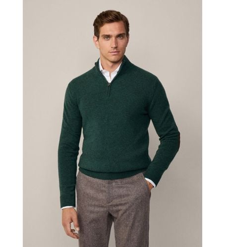 HM703239 Pull avec fermeture éclair verte (XL), Casuel, Laine, Manche longue - Hackett London - Modalova