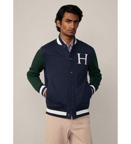 HM581281 Veste de survêtement Heritage (L), Casuel, Coton, Manche longue, Marine - Hackett London - Modalova