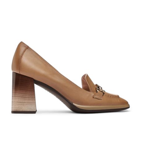 HI233109 Chaussures en cuir marron à bout carré (35), 5 à 8 cm, Aucun, Casuel - Hispanitas - Modalova