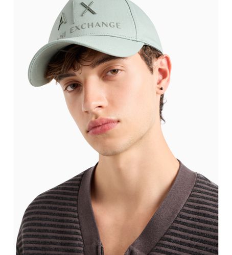 CC51307980 Casquette brodée verte (OSFA), Casuel, Coton - Armani Exchange - Modalova