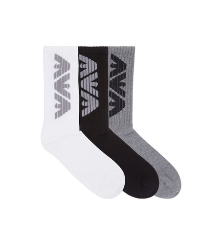 F300 Lot de 3 paires de chaussettes unies blanc, , (OSFA), Homewear, Coton - Emporio Armani - Modalova