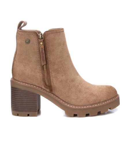 TAUPE Bottines en cuir 172125 (40), 5 à 8 cm, Fermeture éclair, Casuel - Refresh - Modalova