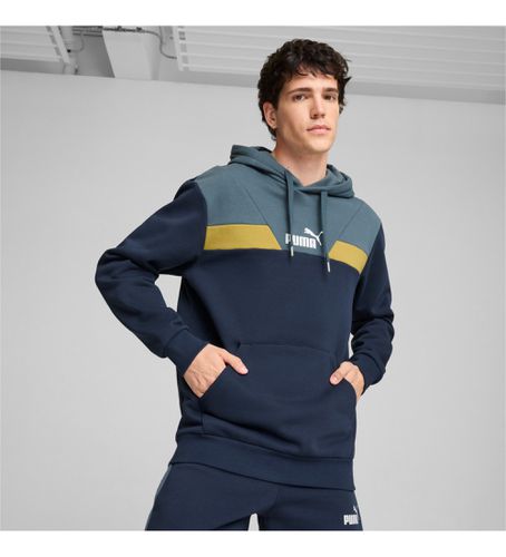 Sweatshirt Power Colorblock (S), Casuel, Coton, Marine - Puma - Modalova