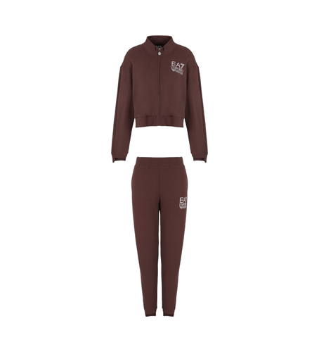 DTV55_TJZCZ Tracksuit French terry marron (L), Casuel, Sport, Coton, Multisport - EA7 - Modalova