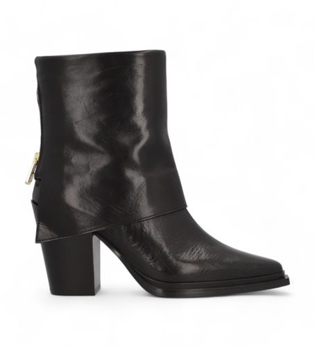 Maysale - Bottines en cuir (36), 8 à 10 cm, Fermeture éclair, Casuel - Alpe - Modalova