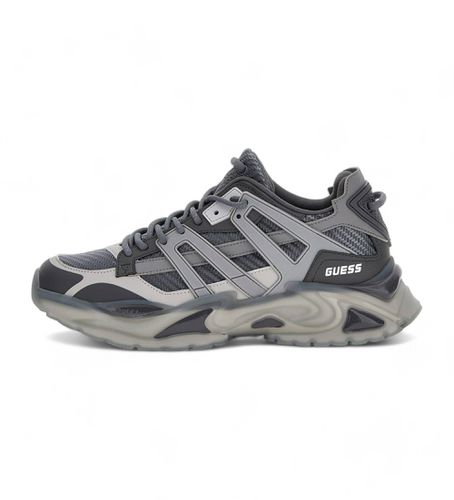 FMPBELFAB12 Trainers runner belluno applications (40), Plat, Lacets, Casuel, Gris - Guess - Modalova