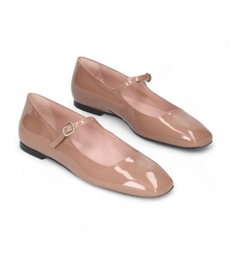 Ballerines Camille marron (36), Cuir, Plat, 1 à 3 cm, Aucun, Casuel - Pretty Ballerinas - Modalova