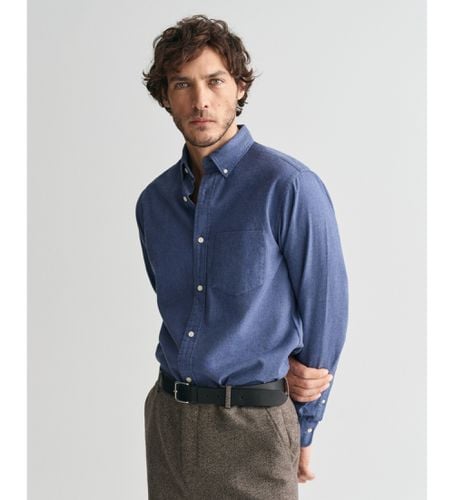 Chemise à coupe régulière en flanelle marled (4XL), Casuel, Coton, Manche longue, Marine - Gant - Modalova