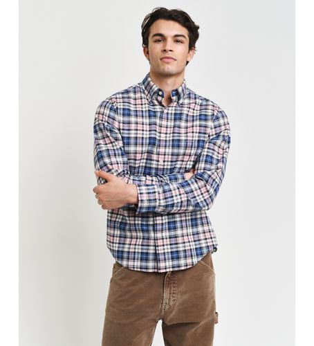 Oxford Regular Fit Archive Checked Oxford Shirt (L), Casuel, Rose, Manche longue, Le coton biologique, Durable - Gant - Modalova