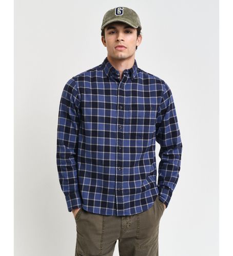 Chemise à carreaux à coupe régulière, motif à chevrons (XXL), Casuel, Coton, Manche longue - Gant - Modalova