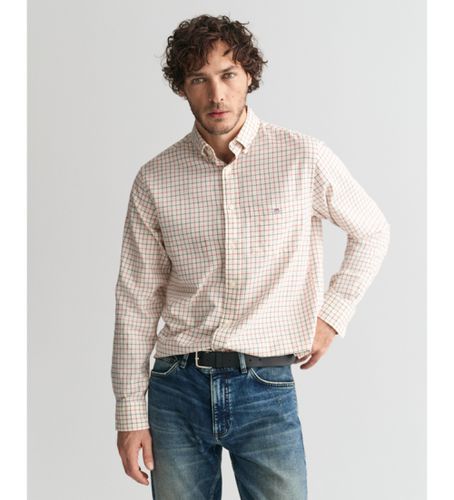 Regular Fit Twill Checked Twill Shirt Tattersall (M), Casuel, Coton, Manche longue - Gant - Modalova