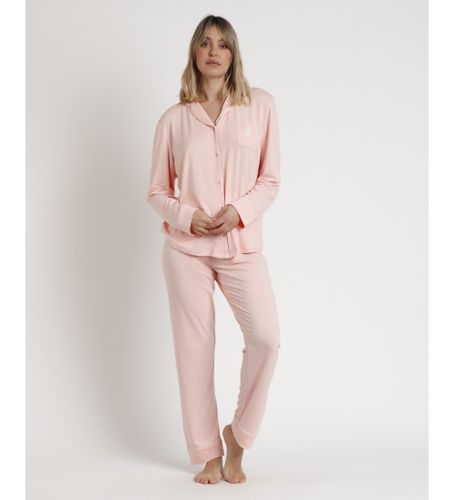 Pyjama manches ouvertes corail doux pour le sommeil (S), Homewear, Polyester, Manche longue - Admas - Modalova