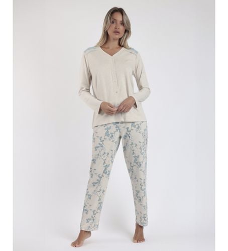 Pyjama ouvert à manches longues Climbing Flowers (M), Homewear, Coton, Manche longue - Admas - Modalova