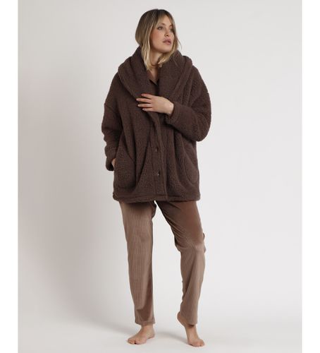 Robe de chambre marron à manches longues Relax Home (L), Homewear, Polyester, Manche longue - Admas - Modalova