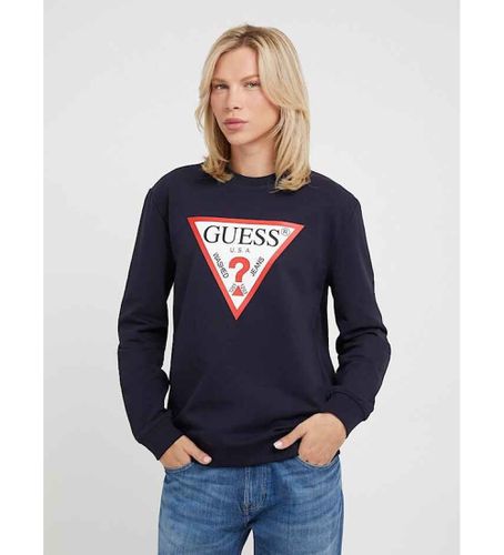 M2YQ37K6ZS1 Sweatshirt triangle avec logo (S), Casuel, Coton - Guess - Modalova