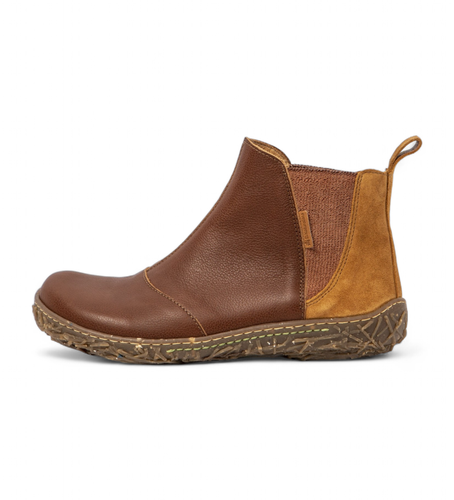 N7862NDE505_023 Bottines en cuir marron N786 (37), Plat, Aucun, Casuel - El Naturalista - Modalova