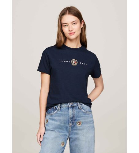 DW0DW18795 T-shirt Reg Crest (L), Casuel, Manche courte, Le coton biologique, Durable - Tommy Jeans - Modalova