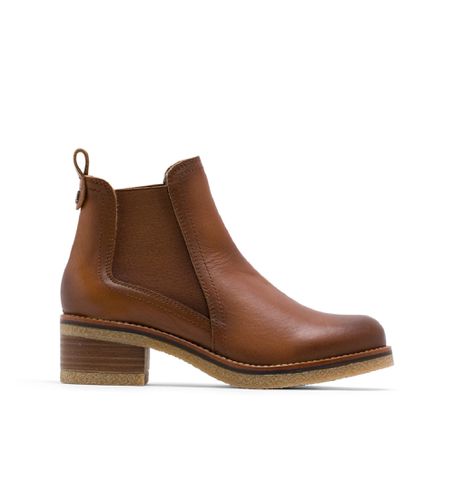 Bottines en cuir avec élastique Giannina marron (36), 3 à 5 cm, Aucun, Casuel - Porronet - Modalova