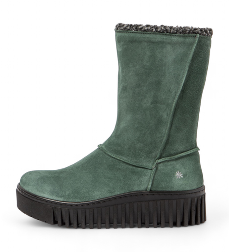 UM003_0G3 Bottines en cuir 1511green (38), 3 à 5 cm, Fermeture éclair, Casuel, Vert - Art - Modalova