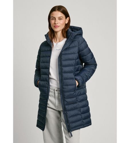 PL402442 Ammy Jacket Long (S), Casuel, Polyamide, Marine - Pepe Jeans - Modalova