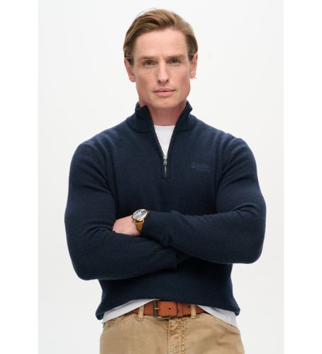 M6110640A Pull brodé Essential (XXL), Casuel, Laine, Marine - Superdry - Modalova