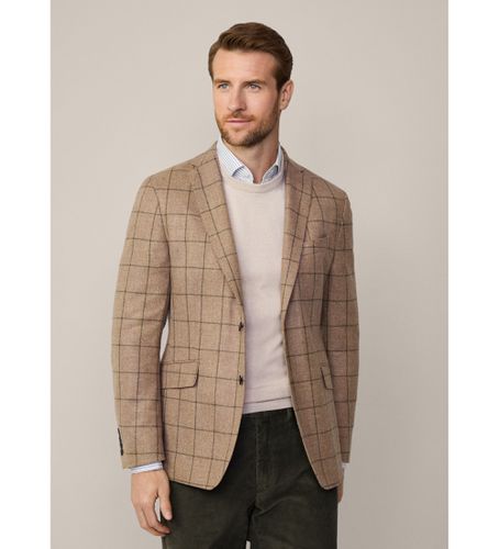 HM443436 Blazer à carreaux (38/32), Casuel, Fête, Laine, Classique, Manche longue, Taupe - Hackett London - Modalova