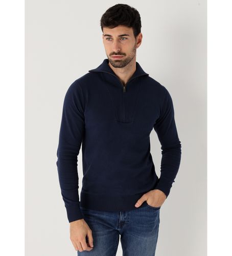 Pull-over zippé Perkings (S), Casuel, Coton, Manche longue, Marine - Bendorff - Modalova