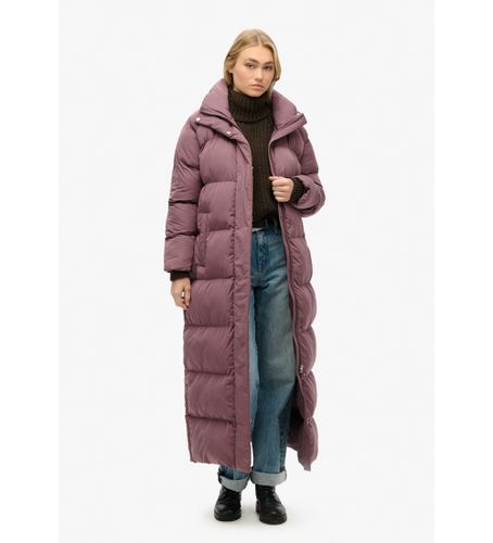 W5011800A Manteau matelassé long à coupe maxi, de couleur lilas (S), Casuel, Violet, Polister recyclé, Durable - Superdry - Modalova