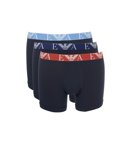 F715 Lot de 3 boxers Bold Monogram (L), Homewear, Coton, Marine - Emporio Armani - Modalova