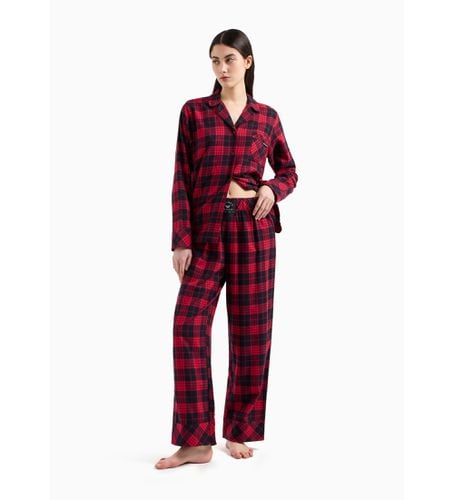 F277 Pyjama en flanelle avec motif écossais Vacances (L), Homewear, Coton, Manche longue - Emporio Armani - Modalova